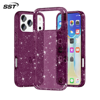 Étui de téléphone SST Glitter antichoc en PC et TPE pour iPhone 18 Pro et 18 Pro Max, style professionnel, qualité supérieure, vente en gros