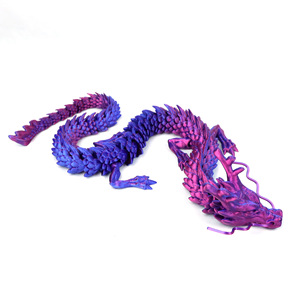 JINCCAI Dragon en plastique flexible imprimé en 3D, Loong chinois ancien, ornements de Feng Shui pour anniversaire, figurines décoratives pour aquarium - Product Image 3