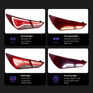 Veidt Apto para Hyundai Sonata <span class=keywords><strong>8</strong></span> 2011-2014, Conjunto de Luces Traseras, Luz de Conducción LED Modificada para Sonata <span class=keywords><strong>8</strong></span>, Luz de Freno - Product Image 5