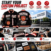 Veste de club sportif personnalisée OEM pour marque de streetwear, commandes en gros, logo brodé, veste de baseball en cuir noir pour homme