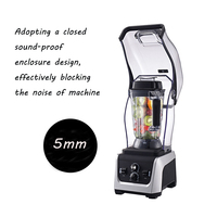 Blender Mixer Juicer 2300W Elektrik Heavy Duty Komersial Food Grade dengan Timer, untuk Smoothie Buah, Es, dan Pengolah Makanan dengan Fungsi Penggiling