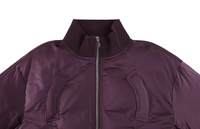 Blouson Bomber Homme Personnalisé Hiver Nylon Fermeture Éclair Col Montant Manches Style Aviateur Streetwear High Street Réversible Écologique