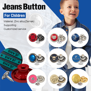 2025 Mới Đến Kim Loại Shank Nút Quần Jean Thương Hiệu Tùy Chỉnh Nhà Sản Xuất Đinh Tán Denim Tack Nút Quần Jean - Product Image 5