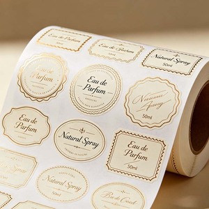 Etichette Adesive Trasparenti in PET Impermeabili Personalizzate con Logo per Cosmetici e Prodotti di Bellezza, Fornitura Diretta dalla Fabbrica - Product Image 5
