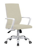 Chaise de bureau industrielle réglable en plastique avec télécommande, base en bois, siège en maille – Remplacement pour usage commercial