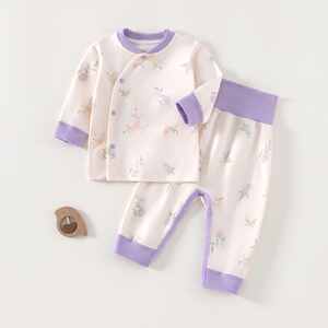 Set di Abbigliamento Primaverile Unisex <span class=keywords><strong>per</strong></span> Neonati Ka Ka Bear, 2 Pezzi in Cotone, Stampa Cartoon Casual, Traspirante, Collo Tondo, Pantaloni Lunghi - Product Image 2
