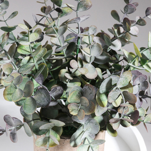 Plantas Artificiales de Eucalipto en Maceta, Pequeñas Plantas Verdes de Eucalipto de Plástico, Plantas Auxiliares en Macetas, Plantas Artificiales para Decoración - Product Image 6