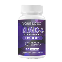 Capsules molles liposomales de NAD+ 1200 mg, un complément anti-âge quotidien qui aide à la récupération musculaire, compléments alimentaires à base de plantes