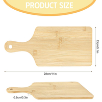 Tabla de cortar de bambú personalizada con asa, tabla para servir queso con asa, tabla de charcutería para cocina