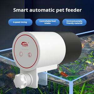 现代自动塑料水族箱喂鱼器 5W 环保型室内喂鱼盒 1.5L 圆形 - Product Image 2