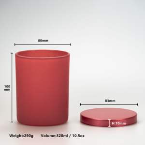 أحمر غير لامع ، مع غطاء معدني - Product Image 3