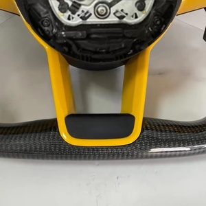 Volante de cuero de fibra de carbono para <span class=keywords><strong>Audi</strong></span> R8 Tt Mk2 Mk3 B8 RS TTS Ttrs <span class=keywords><strong>Rs3</strong></span> Rs6 RS4 RS5 RS7 A3 D3 A4 A5 A6 C6 A7 A8 Q3 Q5 Q7 - Product Image 4