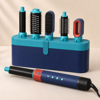 Moteur sans balais 1350W, styler capillaire 6-en-1, sèche-cheveux ionique professionnel de salon, boucleur silencieux, machine de coiffage multifonction CE FCC