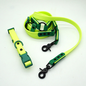 Nuevo Diseño de Lujo: Conjunto de Correa y Collar para Perro con Remaches Recubiertos de PVC, Duradero, de Liberación Rápida, Ajustable y Multifuncional para Paseos - Product Image 1
