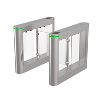Barrière pivotante automatique intelligente en acier inoxydable, système de contrôle d'accès de sécurité avec reconnaissance faciale RFID