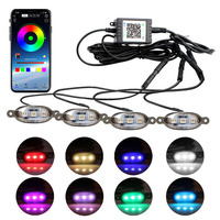 Haute qualité 12V LED voiture rvb calandre lumières stroboscopique lampes de course accessoires automobiles pour accessoires de voiture