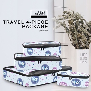 Hawaiian Customized Puakenikeni Lei Visible Mesh Travel <b>Cubes</b> Storage Luggage Organizer Travel Accessories Compression Packing - Product Image 6