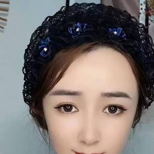 Five-flower lace decorated <b>hat</b>, vintage style, eco-friendly, breathable, suitable <b>for</b> all seasons - Product Image 1