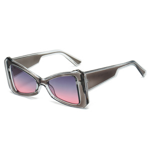 Kính râm sang trọng Retro của phụ nữ 2025 với khung lớn và mặt đa giác thời trang phong cách cổ điển 6251 - Product Image 1