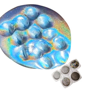 Poudre de paillettes holographiques argentées effet arc-en-ciel Mcess en gros, pigment holographique <span class=keywords><strong>extra</strong></span> fin brillant pour peintures automobiles <span class=keywords><strong>et</strong></span> slime - Product Image 2