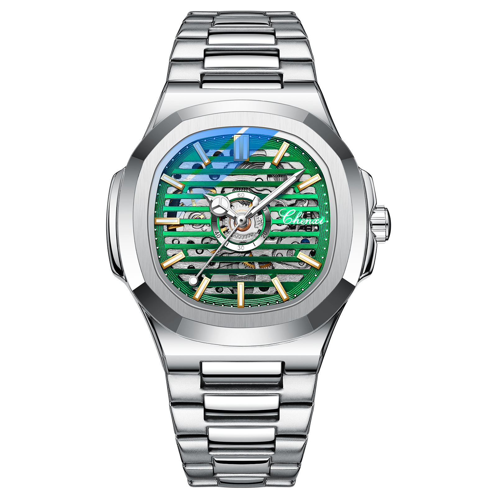 CHENXI 8822 Luxury Automatic Chronograph Watch for Men - Stainless