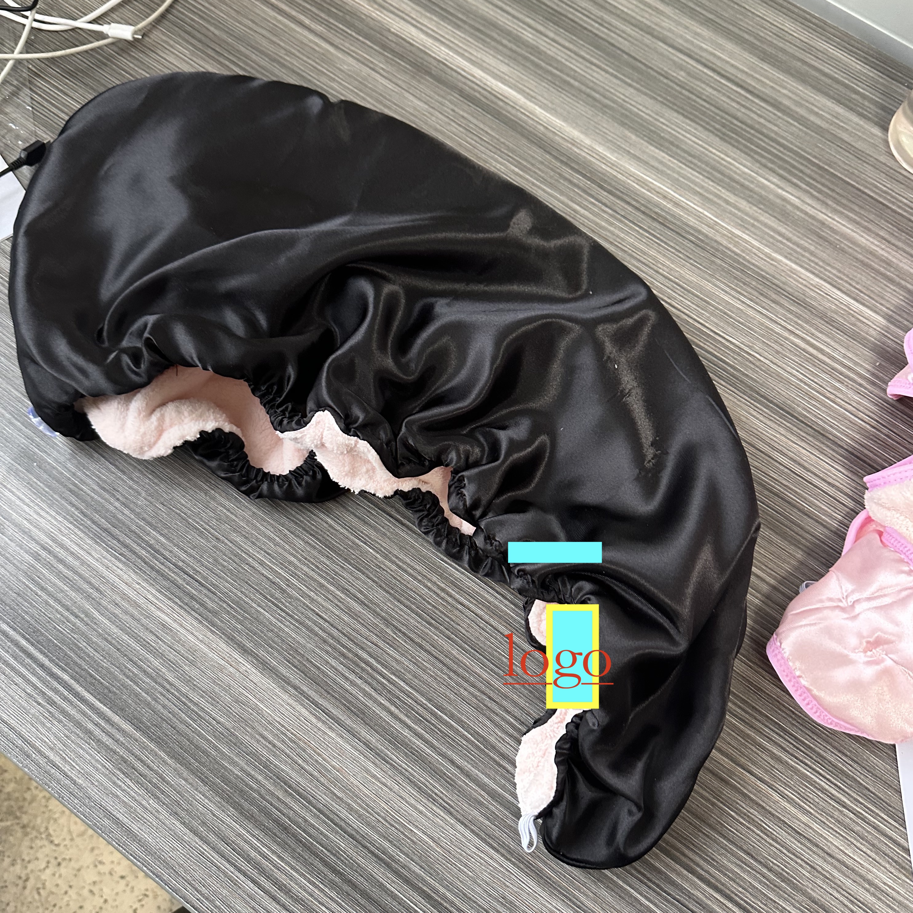 Двухслойное шелковое полотенце-тюрбан для сушки волос по низкой цене