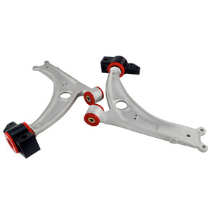Support de bras de suspension inférieur avant Audi A3 Volkswagen Golf Jetta avec silentbloc en polyuréthane, pièce de rechange en alliage d'aluminium - Product Image 3