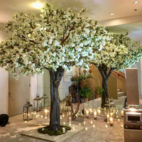 Hochzeit künstlicher Baum 13Ft Kirschblüten baum Weißer Glyzinienblüten-Tisch baum zur Dekoration
