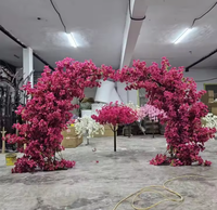 Hot Sale Hochzeits dekoration Künstliche Kirschblüte Blumen baum bogen Hochzeits bögen Hintergrund für Party Bühnen dekoration