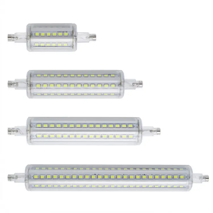 2021 heißer verkauf LED lampe R7S 22 25 5 10 12 15W 360 grad dimmbare R7S 2835 SMD 78 118 135 189mm r7s horizontale stecker licht