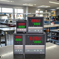 Pengendali temperatur Digital PID REX-C900 REX C100, termostat 40DA SSR menyampaikan termokopel 1m instrumen Probe RKC