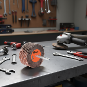 Ttake Corundum Abrasive Flap <b>Wheel</b> 40x10 Mm With 6 Mm Shank For <b>Grinding</b> - Product Image 3