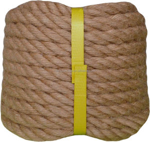 Cuerda de Yute natural 100%, 1 pulgada x 50 pies, cáñamo de Manila retorcido, resistente, duradero para manualidades, barandillas de <span class=keywords><strong>hamaca</strong></span> de cubierta náutica - Product Image 3