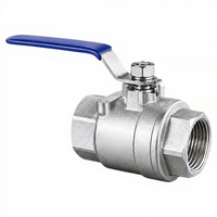 Válvulas de Bola Hembra de Acero Inoxidable de 2 Piezas Carp Journey DN25 Modelo OEM Q11F-64P para Tuberías Industriales de Agua, Aceite y Gas