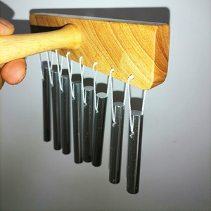 Campana de Viento de 8 Tonos en Oferta con Mango de Madera y Varilla Metálica, Instrumento de Sanación para Yoga, Meditación y Terapia de Sonido - Product Image 3