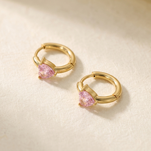 QIAOREN 12186-89 Pendientes de <span class=keywords><strong>Aro</strong></span> Minimalistas con Corte de Lágrima Coloridos, Chapados en Oro de 18K, de Acero Inoxidable, para Fiesta, Modernos, para Mujer - Product Image 5