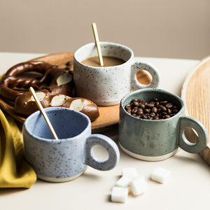 Taza de Cerámica Estilo Instagram de Primera Calidad, con Asa Plana, Diseño de Sésamo, Gran Venta - Product Image 4