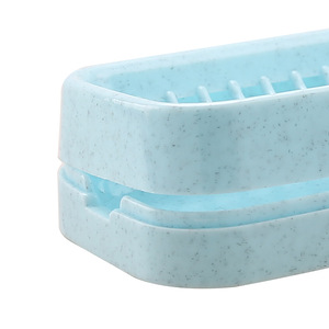 Soap Dish Rectangular 12x8.5x4cm PP Minimalist Design For Bathroom Travel - Product Image 4