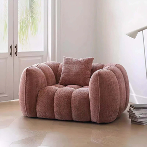 Modernes Design Hochwertiges Handgefertigtes Weiches Stoffkissen Couch Indoor Wohnzimmermöbel Kürbisförmiges Sofa - Product Image 2