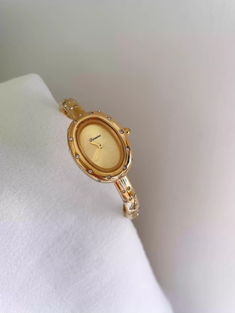 2026 Luxury Bangle Watch Fashion Elegant Gold Women's Watch Exquisite Quartz Wristwatch for Ladies