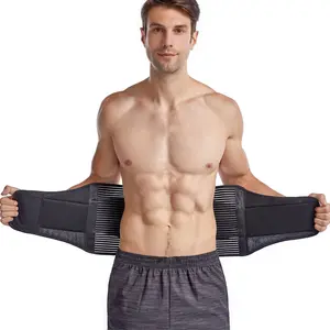 Soporte de tira de aluminio extraíble al por mayor descompresión lumbar enderezador de espalda inferior soporte de cinturón de fitness