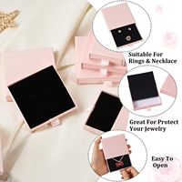 Boîte personnalisée de grande taille, emballage cadeau pour collier avec anneau personnalisé, boîtes de luxe pour femmes
