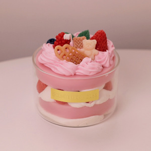 Cera de Soja Hecha a Mano, Vela de Aromaterapia de Lujo, Fruta, Postre, Pastel de Vidrio, Ecológico, No Tóxico, Regalo de Cumpleaños - Product Image 4