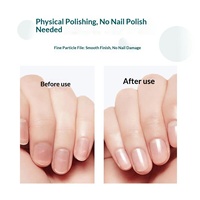 Lima de Uñas Profesional de Nanocristal Checo con Estuche de Lujo, Superficie Grabada Permanente, Pulidor de Cristal Sostenible para Uñas Naturales