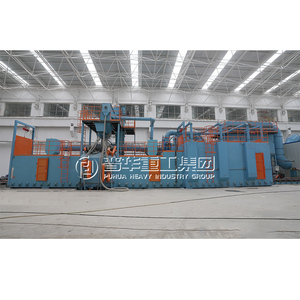 Mesin Shot Blasting Konveyor Rol Penggosok Manual Baja Bersertifikat CE 20+ Tahun dengan Motor & Gearbox dari Produsen - Product Image 6