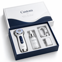 Boîte cadeau personnalisée pour sérum et ampoule, emballage rigide magnétique de luxe en papier avec insert pour échantillons d'essences de soin de la peau