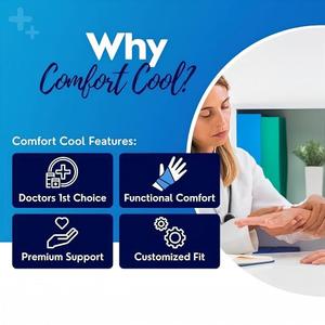 Custom Breathable Neoprene ThumbRestriction Splint for Arthritis Support Black Left Hand Medium Thumb Brace - Product Image 3