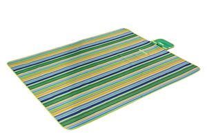 Grass Green Stripe Big Picnic <b>Blankets</b> <b>Beach</b> <b>Blanket</b> Outdoor Camping <b>Blanket</b> Rug Easily Foldable Picnic Mat - Product Image 3