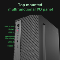 Boîtier de mini-tour MicroATX ITX en acier SPCC de 0,35 mm avec alimentation supérieure pour ordinateur de bureau