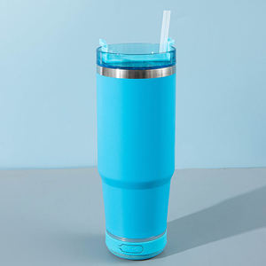 Tùy chỉnh 30oz Loa cốc âm thanh điện bluetooths phích cốc cốc loa với rơm - Product Image 6